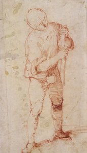 Homme debout tenant un bâton - Girolamo Romanino