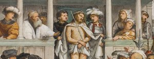 Nef centrale, quatrième travée sud, Ecce Homo, Girolamo Romanino - Girolamo Romanino