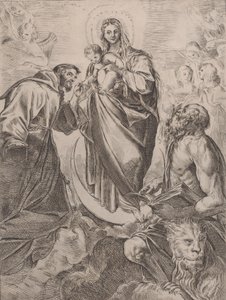La Vierge avec les saints Jérôme et François, 1660-80
