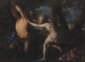 Apollon écorchant Marsyas