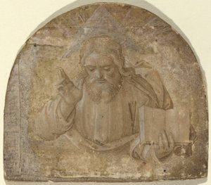 Dieu le Père avec sa main droite levée en bénédiction