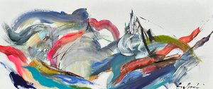 Combattre les éléments (peinture) - Gisela Gaffoglio