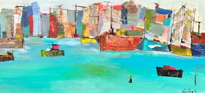 Beaucoup de vie (peinture) - Gisela Gaffoglio