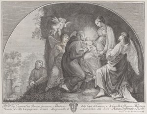 Adoration du Christ par Saint François - Giuliano Giampiccoli