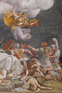 Une bataille, (détail) - Giulio (and workshop) Romano