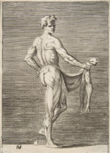 Homme écorché vu de dos, 1531-76 - Giulio Bonasone