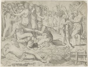 Flore donne une couronne - Giulio Bonasone