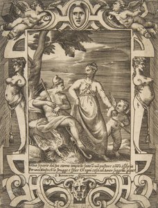 Jupiter à gauche sous la forme d
