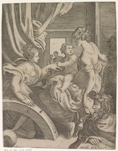 Mariage mystique de sainte Catherine - Giulio Bonasone