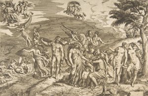 Le jugement de Pâris - Giulio Bonasone