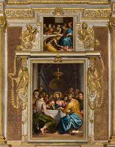 Chapelle du Saint-Sacrement, Deuxième travée côté nord, Giulio Campi, La Cène 1569, Giulio Campi, Souper dans la maison de Simon 1569