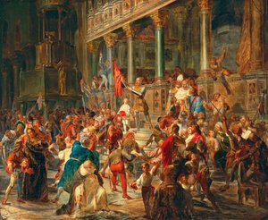 Rassemblement des soldats Viva Messer Vittore Pisani! - Giulio Carlini