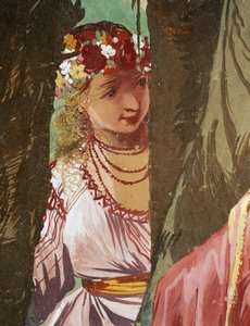 La nymphe Amaryllis couronnée gagnante du concours de baisers - Giulio Carpioni