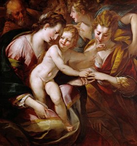 Le Mariage mystique de Sainte Catherine, vers 1616-1618 - Giulio Cesare Procaccini