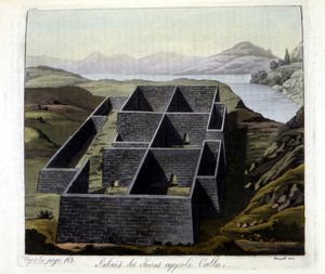 Palais des Incas appelé Callo - dans "Le costume ancien et moderne" de Jules Ferrario - Giulio Ferrario