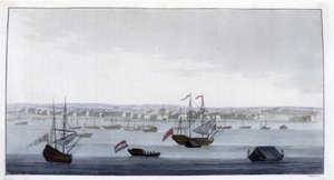 Vue de la ville de Paramaribo (Guyane) - Giulio Ferrario