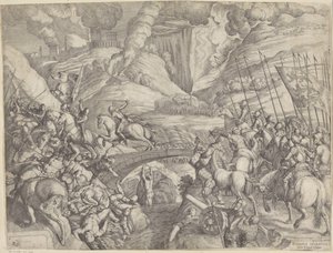 La Bataille de Spolète - Giulio Fontana