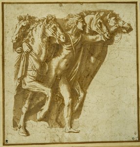Aube : Apollon avec les chevaux du Soleil
