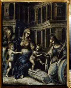 La sainte famille avec sainte Catherine