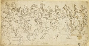 Cavalerie romaine en marche