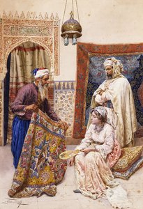 Le Vendeur de tapis - Giulio Rosati