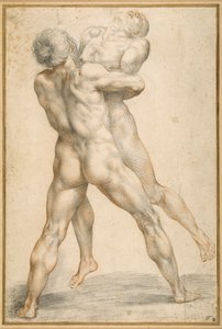 Hercule luttant avec Antée - Giuseppe Cesari