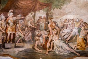 Enlèvement des Sabines (détail) - Giuseppe (1568 1640) Cesari