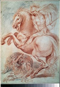 Saint Georges terrassant le dragon - Giuseppe Cesari