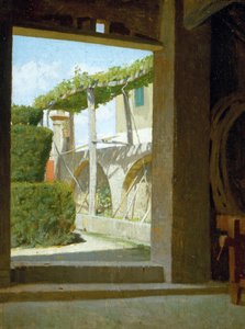 Depuis la cave de Diego Martelli, vers 1866 - Giuseppe Abbati