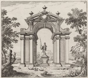 Arc de triomphe dans un paysage