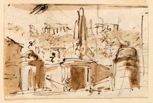 Fontaine dans un pays montagneux - Giuseppe Barberi