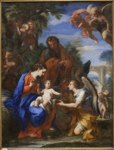 Le Repos pendant la fuite en Égypte - Giuseppe Bartolomeo Chiari