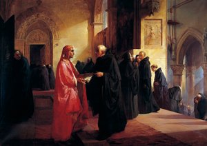 Rencontre entre Dante et Fra Ilario