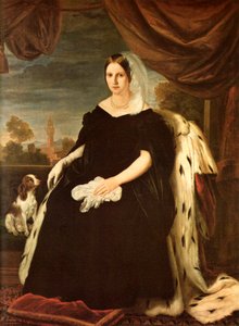 Portrait de Marie-Antoinette de Toscane - Giuseppe Bezzuoli