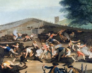 Marquage du bétail près de Rome (détail) - Giuseppe Bottani