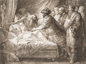 Allégorie de la peinture La Mort de Léonard de Vinci, vers 1780-99