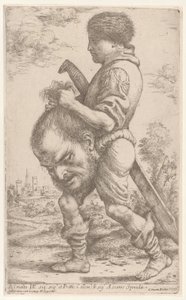 David portant la tête de Goliath, qu
