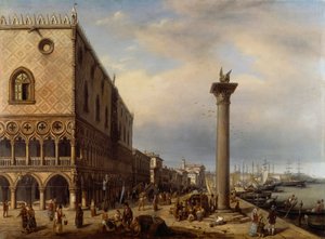 Riva degli Schiavoni à Venise - Giuseppe Canella