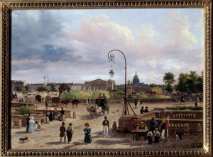 Vue de la Place Louis XVI (actuelle Place de la Concorde) - Giuseppe Canella
