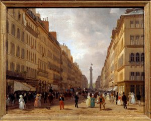 Vue de la rue de la Paix à Paris