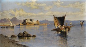 Baie de Naples avec Castel dell