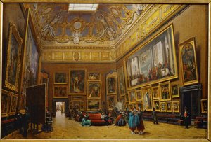 Le Salon Carre au Musee du Louvre … - Giuseppe Castiglione