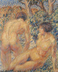 Nue dans les bois