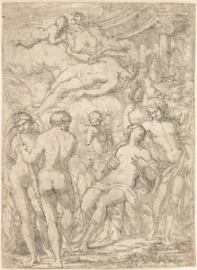 Allégorie avec des figures mythologiques - Giuseppe Diamantini