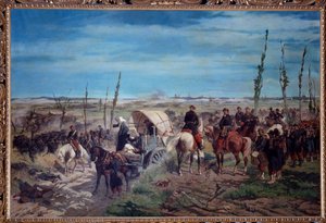Camp militaire italien à la bataille de Magenta en 1859