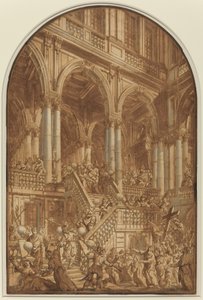 Christ conduit captif depuis un palais