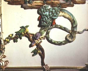 Le Salon Chinois détail représentant un dragon élaboré, 1769 - Giuseppe Gricci