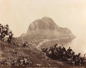 Vue de Capo Zafferano depuis Solunto, Palerme - Giuseppe Incorpora