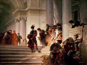 César Borgia quittant le Vatican, 1877