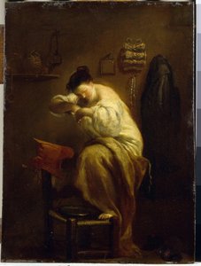 Femme à la recherche de puces - Giuseppe Maria Crespi
